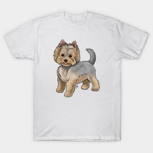 Dog - Yorkshire Terrier - Blue and Tan Puppy Cut T-Shirt